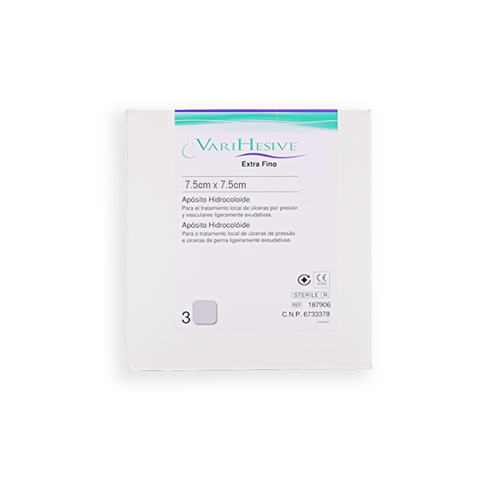 Apósito estéril Varihesive 7,5 cm x 7,5 cm 3 uds