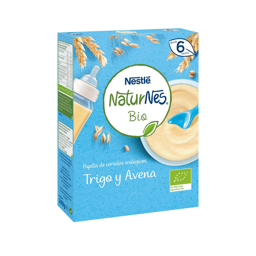 Papilla Naturnes Bio de trigo y avena Nestlé 240 g
