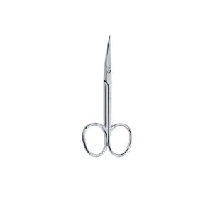 Tijera manicura pieles punta curva cromada BETER