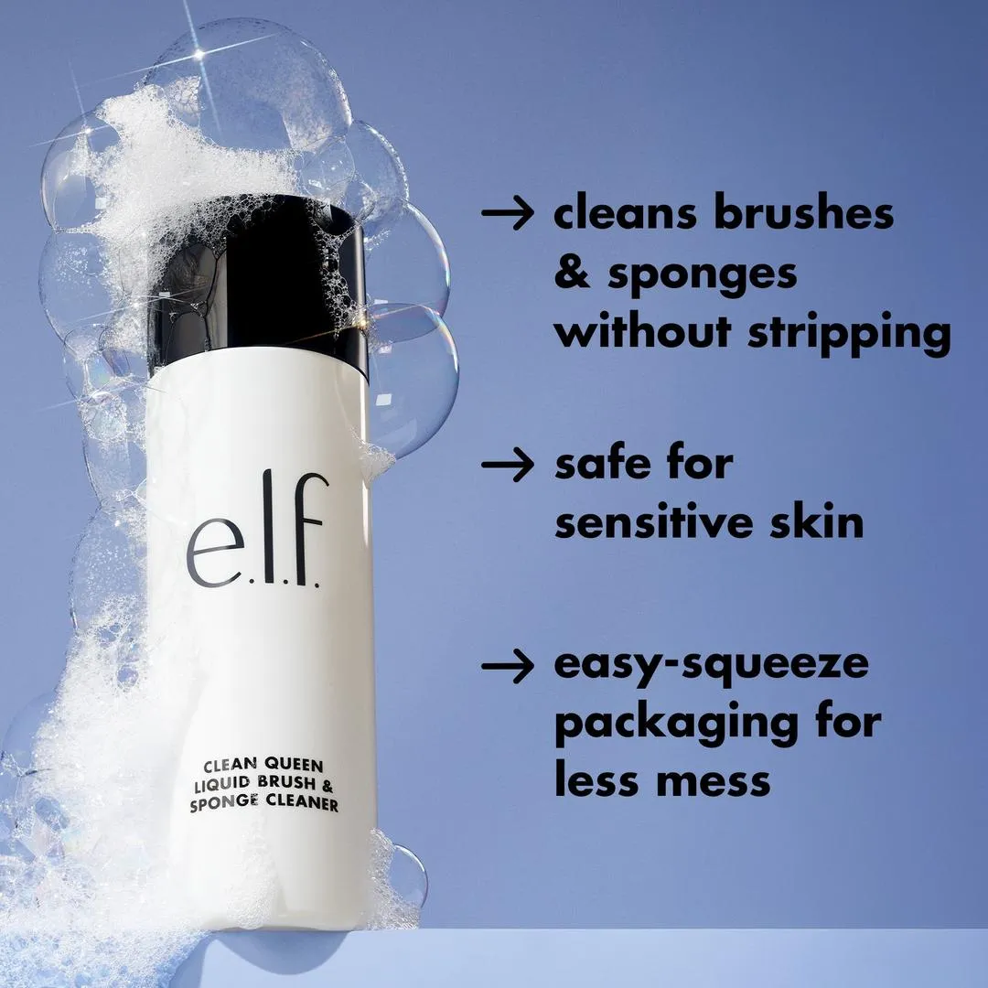 e.l.f. Cosmetics Clean Queen Liquid Brush & Sponge Cleaner - Imagen 5